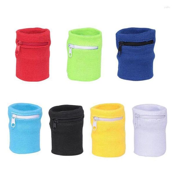 Sacs extérieurs Sports Sports Braveur avec pochette à fermeture éclair Sac à bras de course pour cartes clés MP3 Storage de basket-ball SweatBands