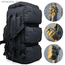 Bolsas al aire libre Súper Hombres grandes Bolsa de hombro al aire libre Gran capacidad Viaje Equipaje Bolso Camping Mochila táctica militar Tienda Canopy Almacenamiento Q231130