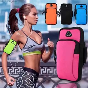 Buitenzakken Zwependichte Oxford Sport Fitness Running Telefoon Arms Tas Tas Telefoon Holder Holder Bag Gym Arm Band met hoofdtelefoon Holel23122222