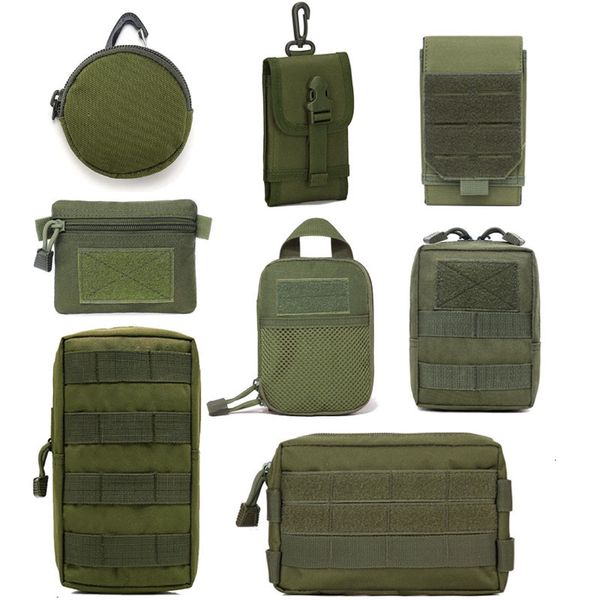 Sacs de plein air Sac Tactique Molle Militaire Taille Hommes Mobile Téléphone Poche Camping Chasse Accessoires Ceinture Fanny Pack Utilitaire Armée EDC 230630