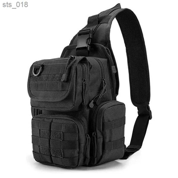 Bolsas al aire libre Bolsa de cabestrillo para el pecho táctico Bolsas de equitación para hombres Funda para pistola de caza Mochilas Escalada Molle Bolsa de pesca Mochila de hombro ArcherH24119