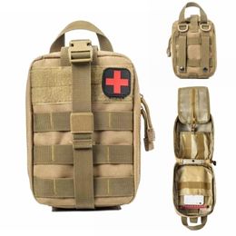 Outdoor Bags Tactical First Aid Kits Military Molle Army Camping Survival EDC Pouch Tool Hunting Emergency Camo 221116