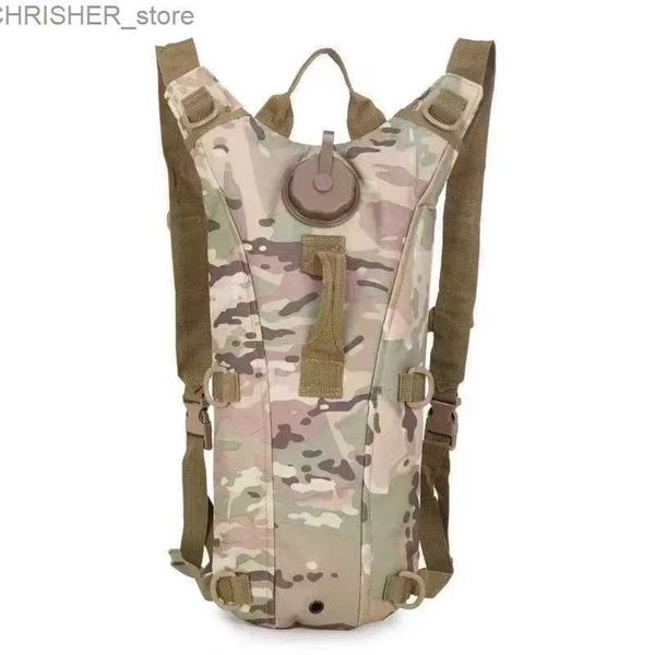 Sacs extérieurs Hydratation Tactical Pack Sac à dos Sac à eau en nylon à l'étranger militaire avec vessie 3L pour randonnée à vélo d'escalade Bagsl231222