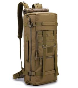 Sacs de plein air Sac tactique homme sac militaire main multifonction armée Duffel randonnée Pack sacs à dos touristiques 50L alpinisme sac à dos1186271