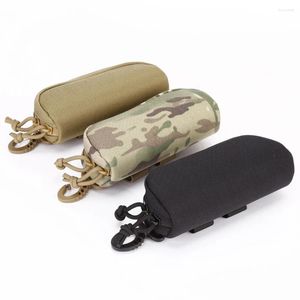 Sacs de plein air Tactique Nylon Hard Case Lunettes Molle Système Protection Accessoire Pack Sac