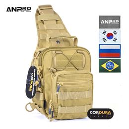 Sacs de plein air Sac à bandoulière tactique Chasse militaire Accessori EDC Épaule étanche pour hommes Cordura Tissu Durable Camping Pack Molle 230608