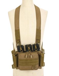 Outdoortassen Tactisch Vest Borst- en Buiktas Survival Army Molle System Kit Multifunctionele Militaire Rijden Campingrugzak X43292164