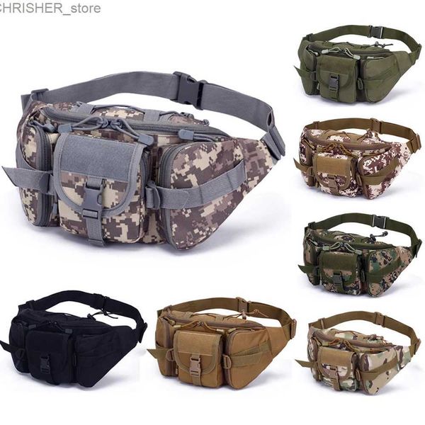 Sacs extérieurs Sac tactique Sac de pêche de pêche extérieure Randonnée à grande capacité imperméable Poute de services publics poches de chasse