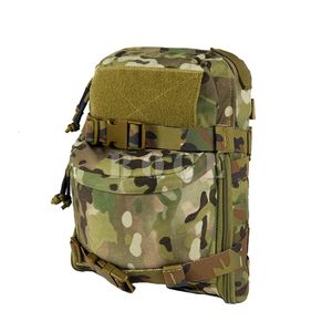 Sacs de plein air Sac à eau tactique 500D léger sac à dos étanche poitrine suspendue système Molle Edc Action Vest pochette de chasse 231114