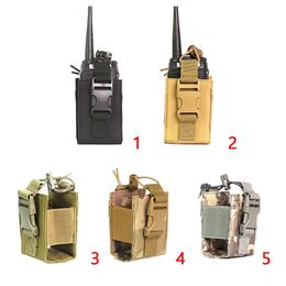 Sacs de plein air tactique Molle talkie-walkie sac en Nylon Portable étanche Durable bidirectionnel talkie-walkie housse de protection