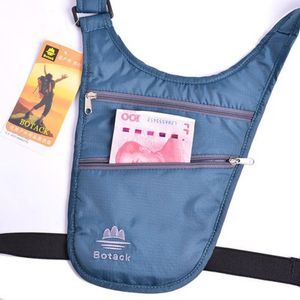 Sacs de plein air sac de poitrine à bandoulière Ultra-mince pour hommes femmes épaule Agent caché certificat de voyage portefeuille clé Anti-vol