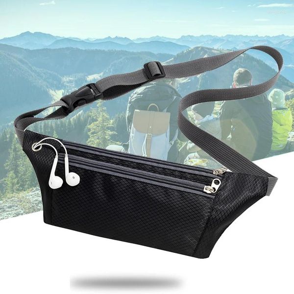 Bolsas al aire libre Bolsa de cintura para correr ultraligera Impermeable Deportes Teléfono móvil Cinturón Ciclismo Senderismo Fanny Packs Fitness Gym Bolsa