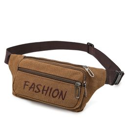 Outdoortassen Heuptas Uni Heuptasje Mode Heren Canvas Messenger Shoder Drop Delivery Sport buitenshuis Dhkvz