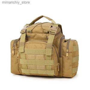 Sacs de plein air Sac de pêche militaire étanche leurre de pêche sac à bandoulière tactique en plein air taille d'équitation sac de caméra de Camping sacs à dos de randonnée Q231130