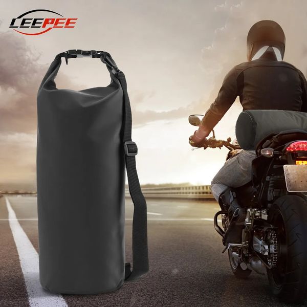 Sacs d'extérieur Sacs à bandoulière imperméables pour Moto randonnée voyage sac sec en plein air 5L 10/15/20/30L grande capacité Moto Dirt Pit Bike accessoires 231011