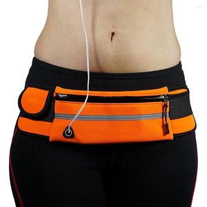 Outdoor Bags Waterproof Running Waist Bag Canvas Sports Jogging Portable Phone Holder Belt Women Men Fitness Sport Accessories