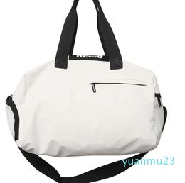 Bolsas al aire libre Bolsa de fitness blanca para gimnasio Mujeres Messenger Hombro Deporte Yoga Seco Separación húmeda Natación con compartimento para zapatos