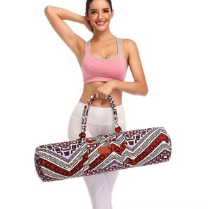 Buitenzakken vrouwen mannen yoga mat tas opvouwbare pilates drager schouder crossbody zakje met zijkantje oefening kussen sporbagsoutdoor ou