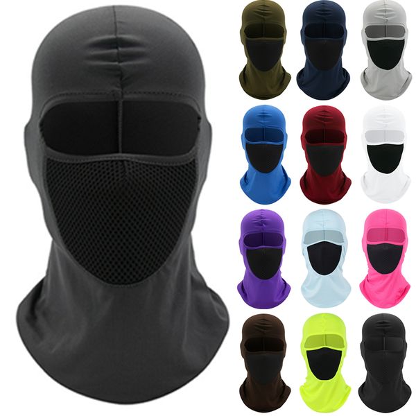 Cagoule extérieure capuche moto Bandana casquettes de cyclisme masques chapeau de chasse Protection UV masque facial doublure de casque couvre-chef vêtements de cyclisme