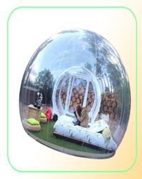 Belle tente gonflable extérieure de dôme de bulle 3 M de diamètre el avec la maison transparente entière de bulle d'usine de ventilateur 7910767
