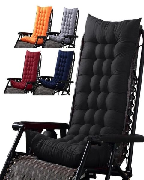 Cojín para banco al aire libre Silla de jardín Cojín Banco Almohada Reclinable Cojín trasero suave Mecedora Asiento Estera Reclinable Suministros T200113546631