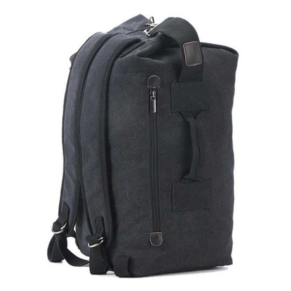 Bolsa de equipaje de viaje de gran capacidad al aire libre Ruckasack Unisex Militar Táctico Ejército Bolsas Escalada Entrenamiento Durable Lienzo Mochila Q0721