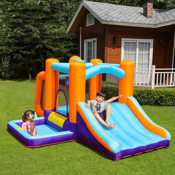 Saltador inflable para exteriores, castillo, casa de rebote con tobogán, salto inflable para niños con soplador, pozo de bolas, casa de juegos interior al aire libre, a la venta, juguetes de parque, diversión para niños