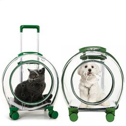 Sac à dos respirant extérieur pour animaux de compagnie voyage Portable sac pour chien animaux boîtier de chariot chariot de transport 240131
