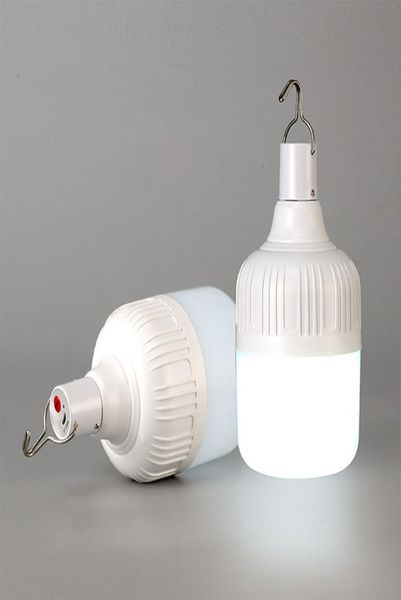 Ampoule extérieure LED rechargeable par USB Lumières de secours Lampe de tente portable Lanterne à batterie BBQ Lumière de camping pour PatioPorchGarden4475436