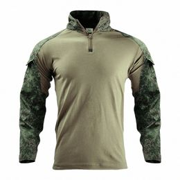 Camoue tactique grenouille chemise hommes uniforme militaire Combat Airsoft Paintball hauts Multicam armée camouflage Lg manches chemise 1770 #