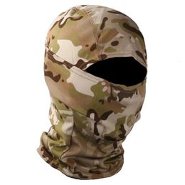Camouflage de camouflage en plein air Chaps de camouflage Armée Ski militaire tactique Masque Masque à vélo de moto Caps enfants confortables Masque complet complexe 240422