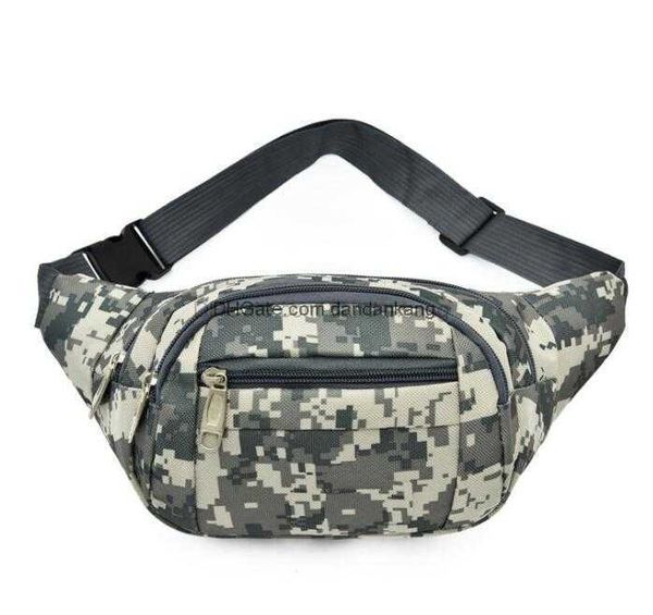 Camuflaje al aire libre Bolsas de pecho Moda Impermeable táctica Bolsa de hombro individual Teléfono multifuncional Riñonera Senderismo Deportes Cintura cadera paquetes