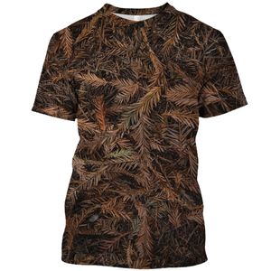 Camouflage extérieur Jungle Camo Summer T-shirt Men's Fun O-Colck Quick Dry Loose Loose Hunting Tough Guy Personnalité à manches courtes