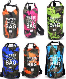 Outdoor Camouflage Waterdichte Dry Bag Draagbare Rafting Duiken Dry Bag Sack PVC Zwemzakken voor Riviertrekking 2510152030L2440904