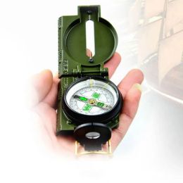 Équipement de camping extérieur multi-outils portables pliants boussole militaire grimpant en métal compass outil de survie touristique prozz