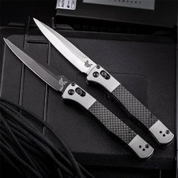 Camping en plein air Flick Knife Military Benchmade 4170BK Italian Milano Tactical Automatic Open Folding Pocket Knife Survival Hunting311Z