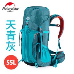 Camping al aire libre Naturehike Mochila de escalada de montañismo de alta calidad Gran capacidad 65 + 5L Bolsa de escalada Mochilas de senderismo impermeables