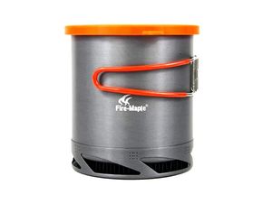 Batterie de cuisine de pique-nique de Camping en plein air, bouilloire à échangeur de chaleur 1L FMC-XK6