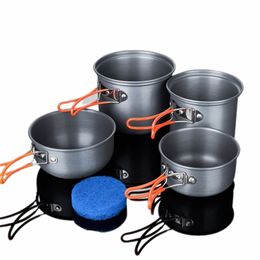 Outdoor camping picknick draagbare roestvrijstalen pot voor 2-3 personen 163