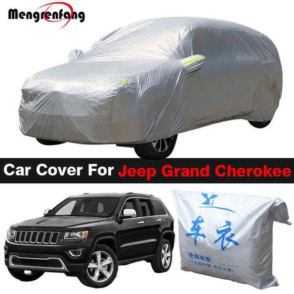 Housse de voiture extérieure pour Jeep Grand Cherokee SUV Anti-UV pare-soleil pluie neige Protection couverture anti-poussière H220425198C