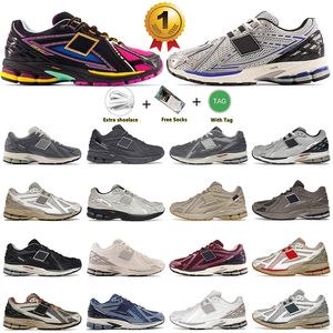 Chaussures décontractées extérieures Tennis athlétique 1906 1906r Protection Pack Turtleve Reflet Black Silver Metallic Nights Nights Sneakers Running Shoes Trainers