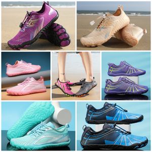 Chaussures décontractées d'extérieur Sandal Waters Shoes Mans Womans Beach Aqua Shoes Séchage rapide Pieds nus Randonnée Wading Baskets Nager EUR 35-46 doux et confortable