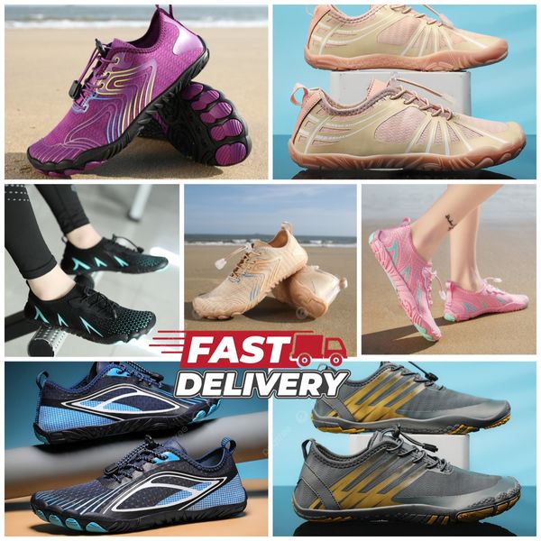 Chaussures décontractées en plein air Sandal Waters Chaussures Hommes Femmes Plage Aqua Chaussures Séchage rapide Pieds nus Randonnée Wading Baskets Natation EUR 35-46 Chaussette confort doux