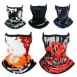 Buitenklimmen Bandana Magic Neckerchief Microfiber Unisex Sjaal Snood Ice Silk Sunscreen Bike Riding Elastic Scrunchie Fietsen Caps Mas