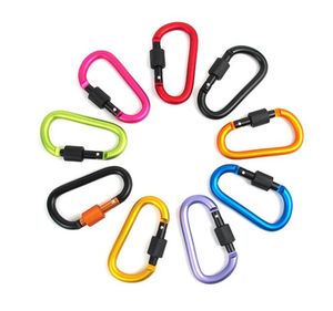 Outdoor Climbing Carabiner Hook 8 cm D aluminium sleutelhanger sleutelhanger hang haak backpacking gesp voor bergbeklimmen Camping