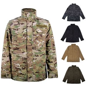 Tactique En Plein Air M65 Veste Vêtements Woodland Chasse Tir Manteau Combat Hiver Camouflage Coupe-Vent NO05-222