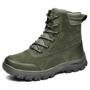 Buitengevechten Anti-Skid Tactical Boots Militaire laarzen als trainingsschoenen Outdoor Desert Mountaineering High-Top Shoes 035