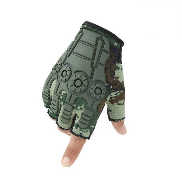 Guantes de medio dedo de combate al aire libre sin dedos para motocicleta militar táctico caza ciclismo accesorios de ropa para hombres