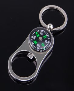 Outdoor Compass Bottle Opener met metalen sleutelringketen Keyring Keychain Metal Wine Beer Flessen openers Bar Tool als cadeaus5263580