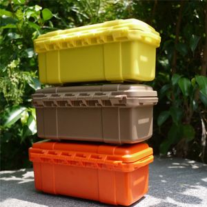 Caja de almacenamiento de contenedores al aire libre, hermética, impermeable, previene vibraciones, caja de transporte, caja de almacenamiento de pl stico grande # LS